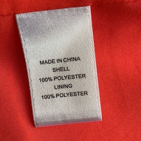 CeCe Neon Orange Mod Style Sleeveless Mini Dress - Picture 7 of 8